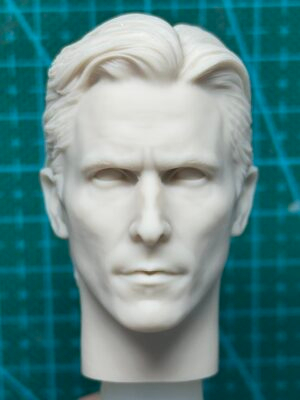 主图_01 Christian Bale Batman - 1/6 Scale Unpainted Action Figure Head Sculpt