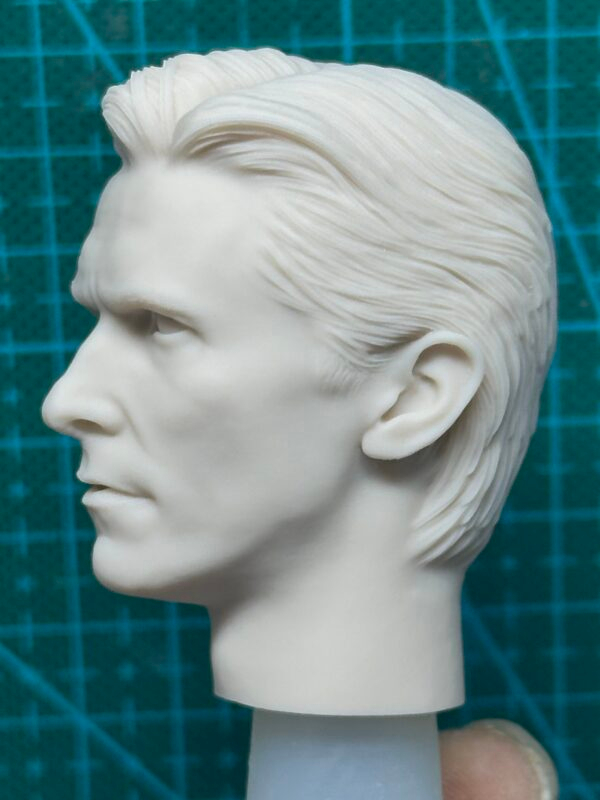 Christian Bale Batman - 1/6 Scale Unpainted Action Figure Head Sculpt