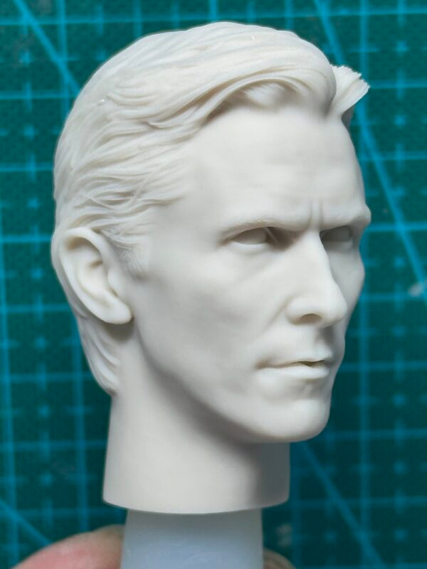 Christian Bale Batman - 1/6 Scale Unpainted Action Figure Head Sculpt