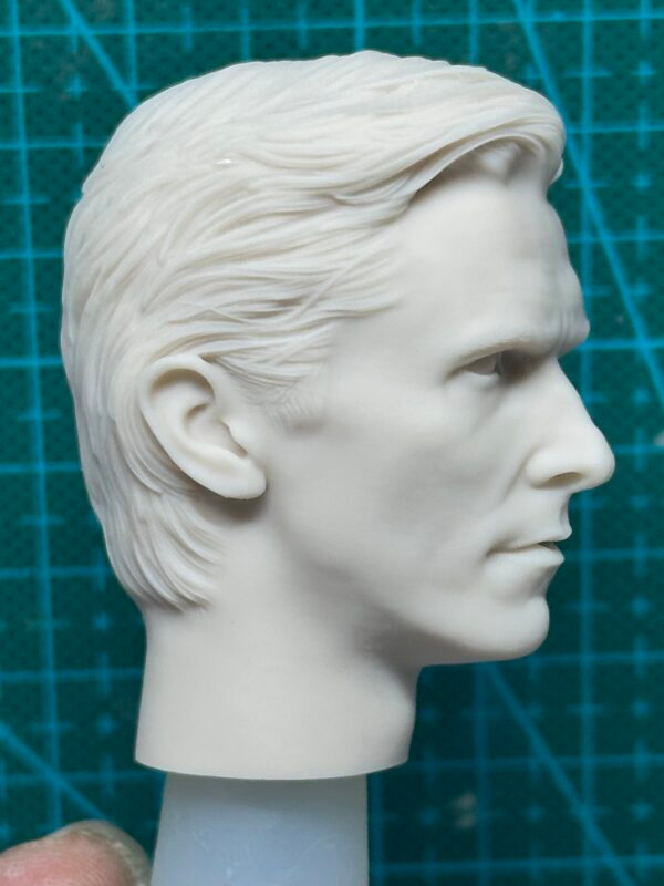 Christian Bale Batman - 1/6 Scale Unpainted Action Figure Head Sculpt
