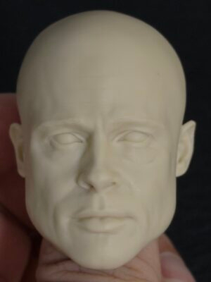 Brad Pitt - 1/6 Scale Unpainted Action Figure Head Sculpt