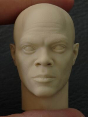 Mace Windu - 1/6 Scale Unpainted Action Figure Head Sculpt