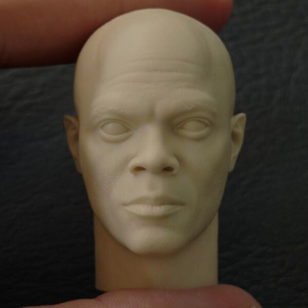 Mace Windu - 1/6 Scale Unpainted Action Figure Head Sculpt