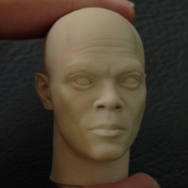 Mace Windu - 1/6 Scale Unpainted Action Figure Head Sculpt