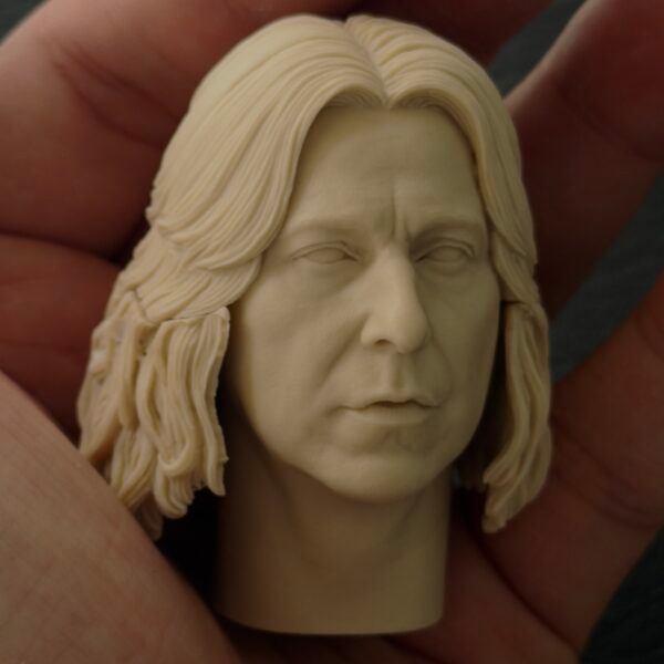主图_02 Harry Potter Severus Snape - 1/6 Scale Unpainted Action Figure Head Sculpt