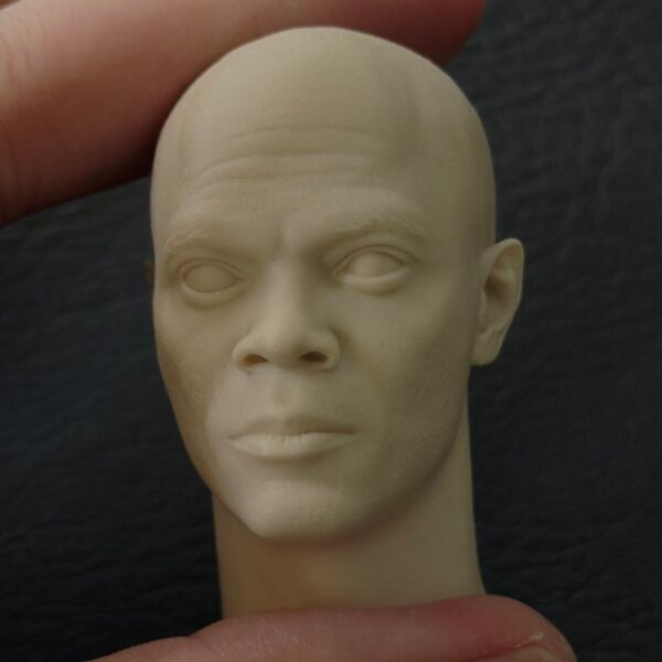 Mace Windu - 1/6 Scale Unpainted Action Figure Head Sculpt