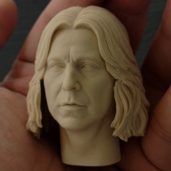 主图_03 Harry Potter Severus Snape - 1/6 Scale Unpainted Action Figure Head Sculpt