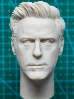 主图_01 Tony Stark Ironman - 1/6 Scale Unpainted Action Figure Head Sculpt