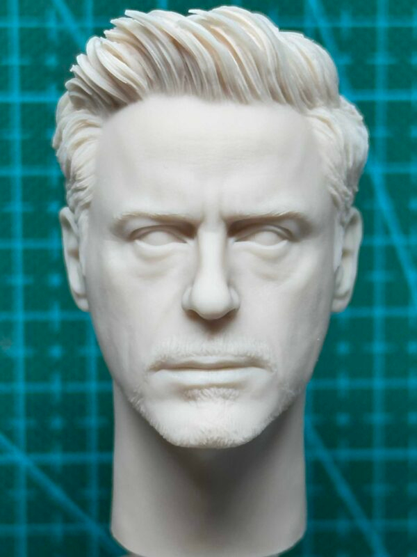 Tony Stark Ironman - 1/6 Scale Unpainted Action Figure Head Sculpt