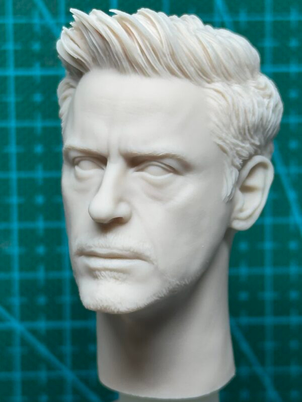 Tony Stark Ironman - 1/6 Scale Unpainted Action Figure Head Sculpt