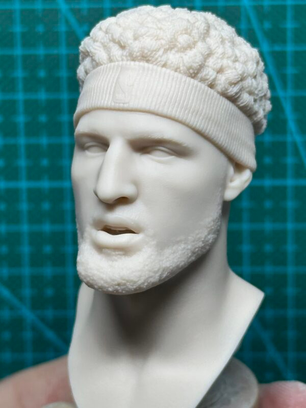 主图_02 NBA Klay Thompson - 1/6 Scale Unpainted Action Figure Head Sculpt