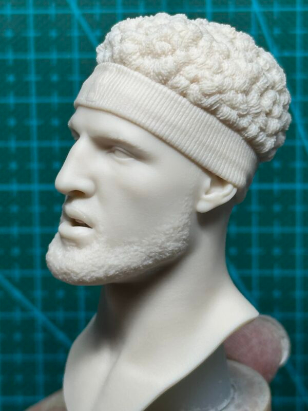 主图_03 NBA Klay Thompson - 1/6 Scale Unpainted Action Figure Head Sculpt