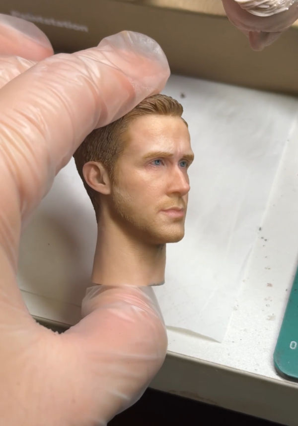 Pre Sale Ryan Gosling - 1/6 Scale Custom Painted Action Figure Head Sculpt