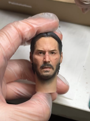 In Stock John Wick - 1/6 Scale Custom Painted Action Figure Head Sculpt