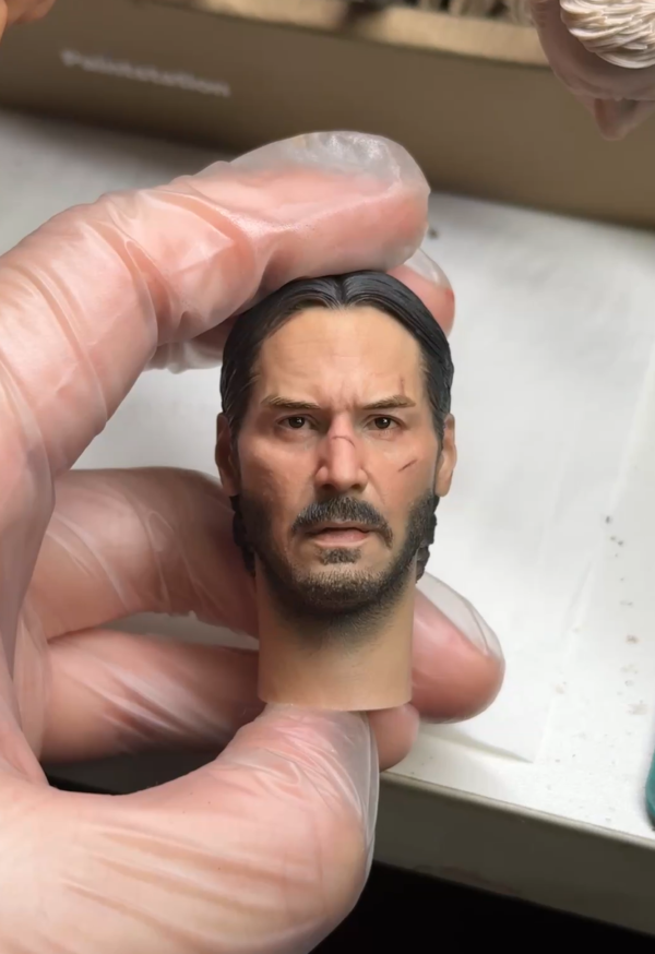 In Stock John Wick - 1/6 Scale Custom Painted Action Figure Head Sculpt
