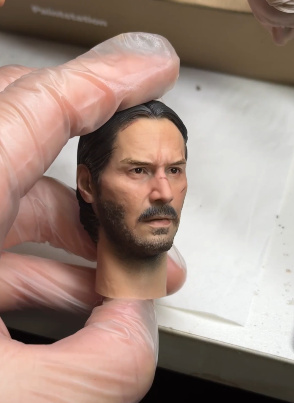 In Stock John Wick - 1/6 Scale Custom Painted Action Figure Head Sculpt