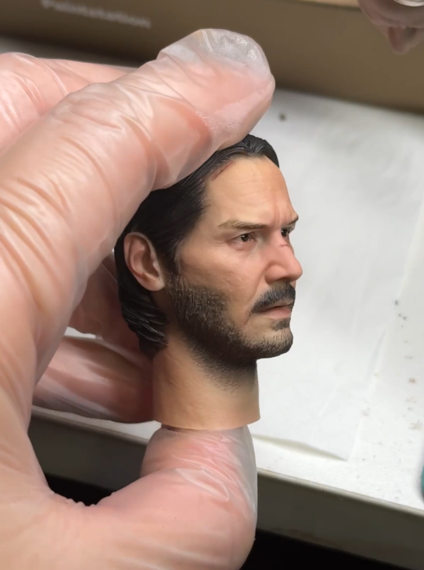In Stock John Wick - 1/6 Scale Custom Painted Action Figure Head Sculpt
