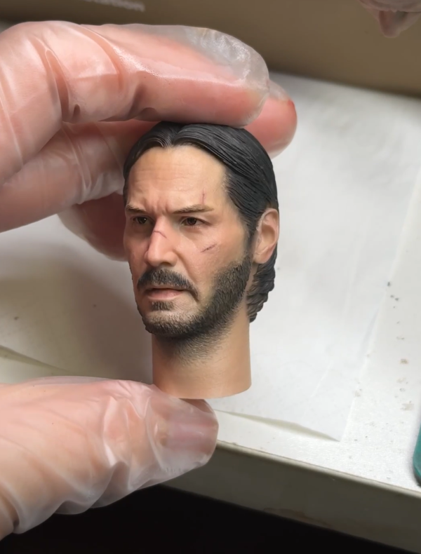 In Stock John Wick - 1/6 Scale Custom Painted Action Figure Head Sculpt