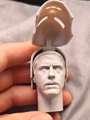 主图_01 Tony Stark Ironman - 1/6 Scale Unpainted Action Figure Head Sculpt