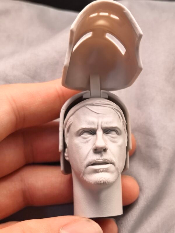 Tony Stark Ironman - 1/6 Scale Unpainted Action Figure Head Sculpt
