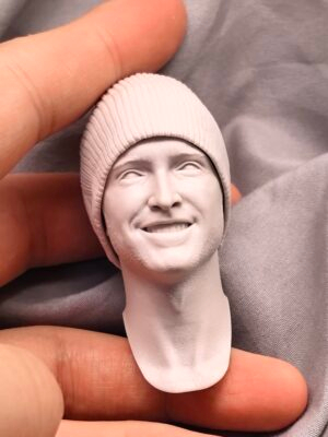 主图_01 Aaron Paul - 1/6 Scale Unpainted Action Figure Head Sculpt