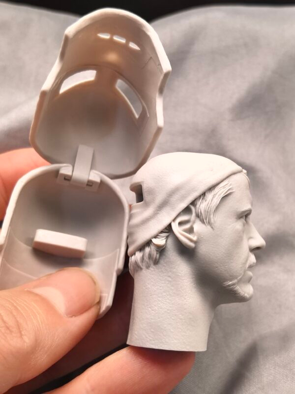 Tony Stark Ironman - 1/6 Scale Unpainted Action Figure Head Sculpt