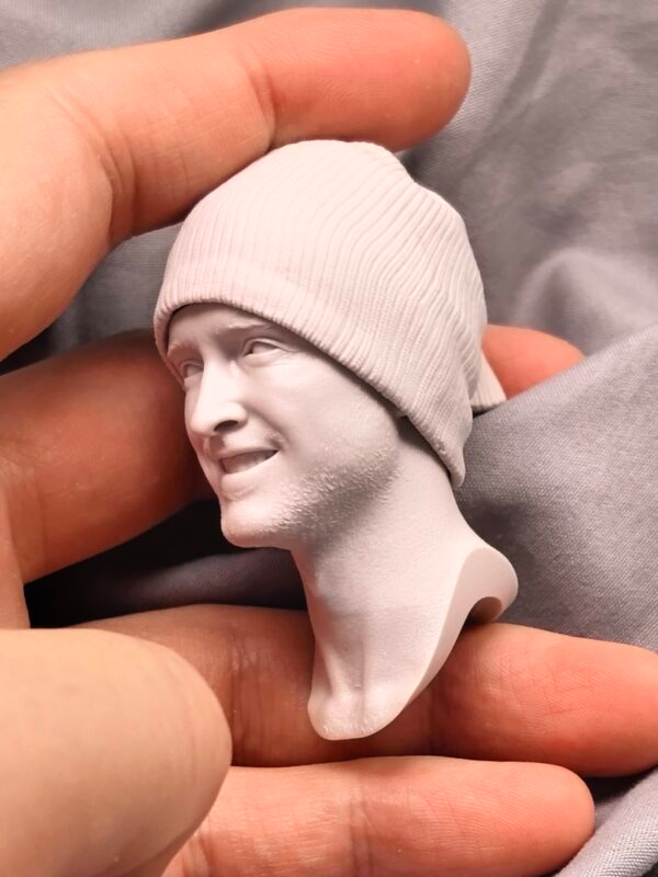 Aaron Paul - 1/6 Scale Unpainted Action Figure Head Sculpt