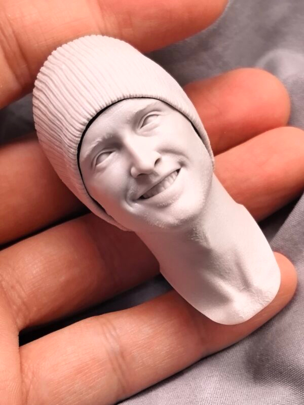 Aaron Paul - 1/6 Scale Unpainted Action Figure Head Sculpt