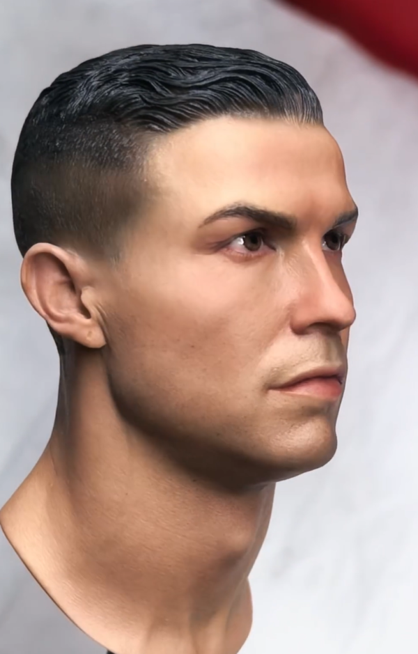 In Stock Cristiano Ronaldo 2026 - 1/6 Scale Custom Painted Action Figure Head Sculpt