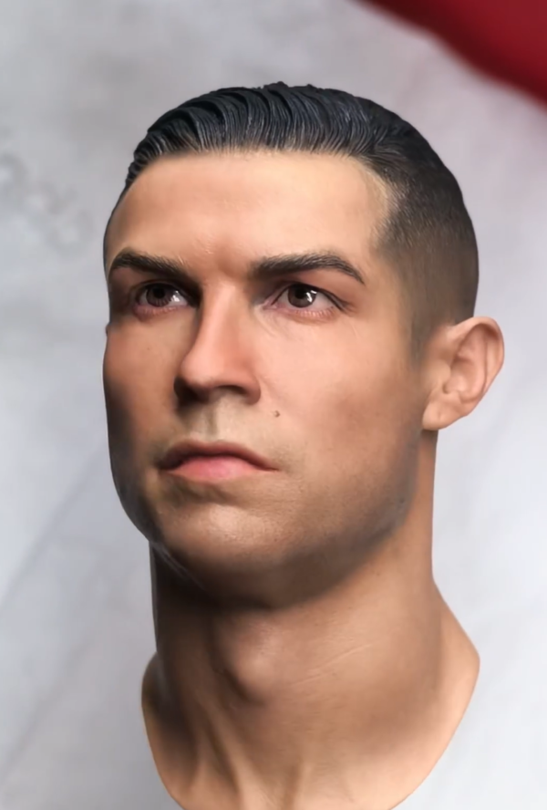 In Stock Cristiano Ronaldo 2026 - 1/6 Scale Custom Painted Action Figure Head Sculpt