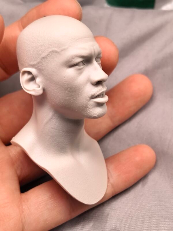 Michael Jordan - 1/6 Scale Unpainted Action Figure Head Sculpt