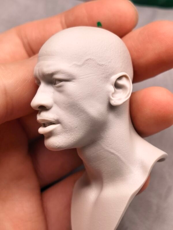 Michael Jordan - 1/6 Scale Unpainted Action Figure Head Sculpt