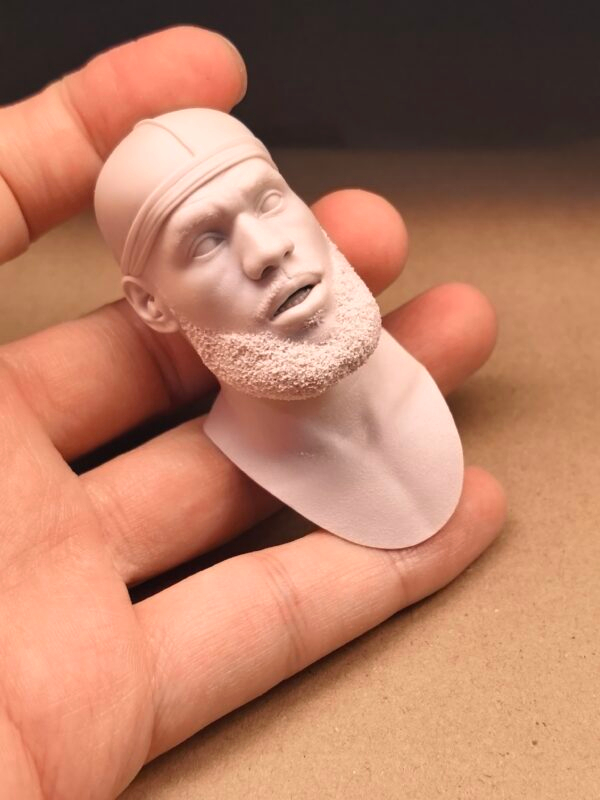 主图_05 NBA LeBron James - 1/6 Scale Unpainted Action Figure Head Sculpt