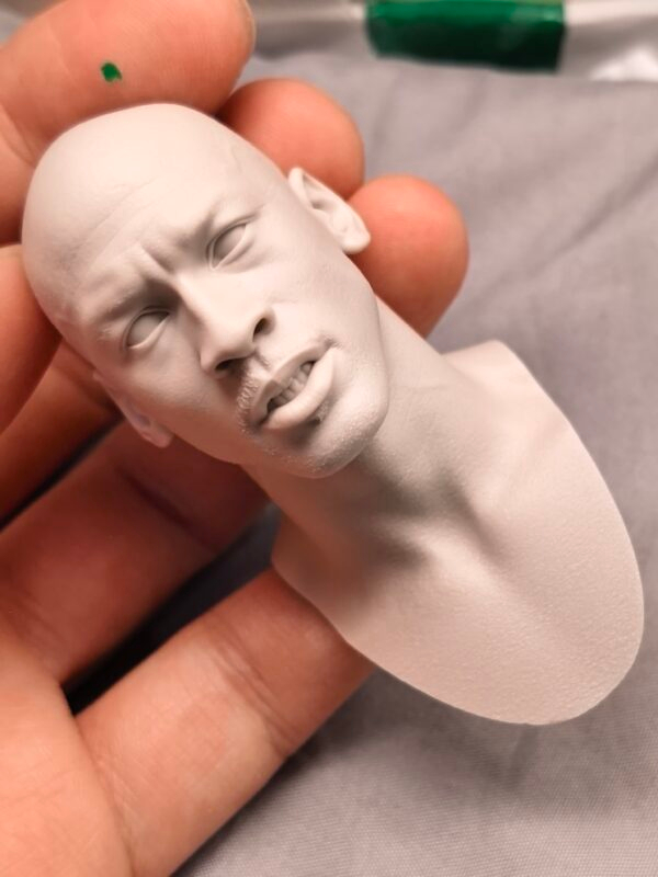 Michael Jordan - 1/6 Scale Unpainted Action Figure Head Sculpt