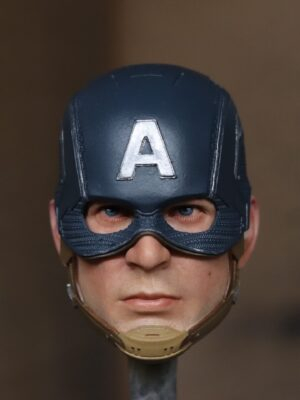 DM_20261012152327_001 (1 In Stock) Captain America 1/6 Scale Custom Painted Action Figure Head Sculpt