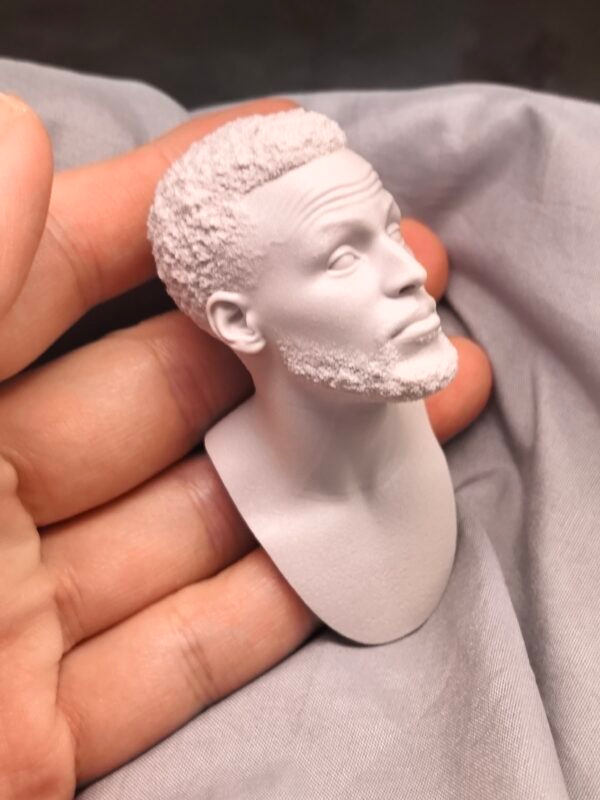 NBA Stephen Curry - 1/6 Scale Unpainted Action Figure Head Sculpt