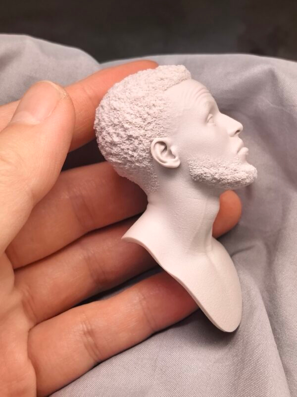 NBA Stephen Curry - 1/6 Scale Unpainted Action Figure Head Sculpt