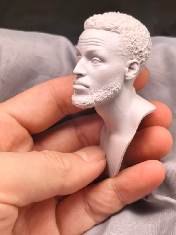 NBA Stephen Curry - 1/6 Scale Unpainted Action Figure Head Sculpt