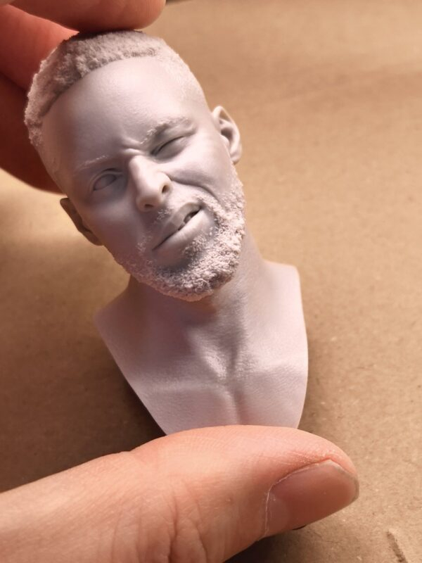 NBA Stephen Curry - 1/6 Scale Unpainted Action Figure Head Sculpt