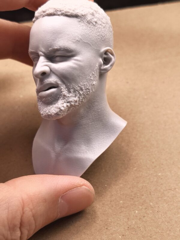 NBA Stephen Curry - 1/6 Scale Unpainted Action Figure Head Sculpt