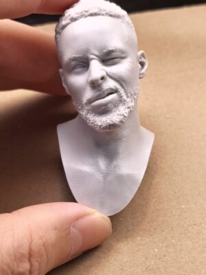 DM_20261014082021_005 NBA Stephen Curry - 1/6 Scale Unpainted Action Figure Head Sculpt