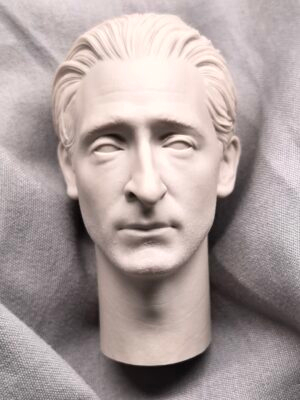 主图_01 Adrien Brody - 1/6 Scale Unpainted Action Figure Head Sculpt